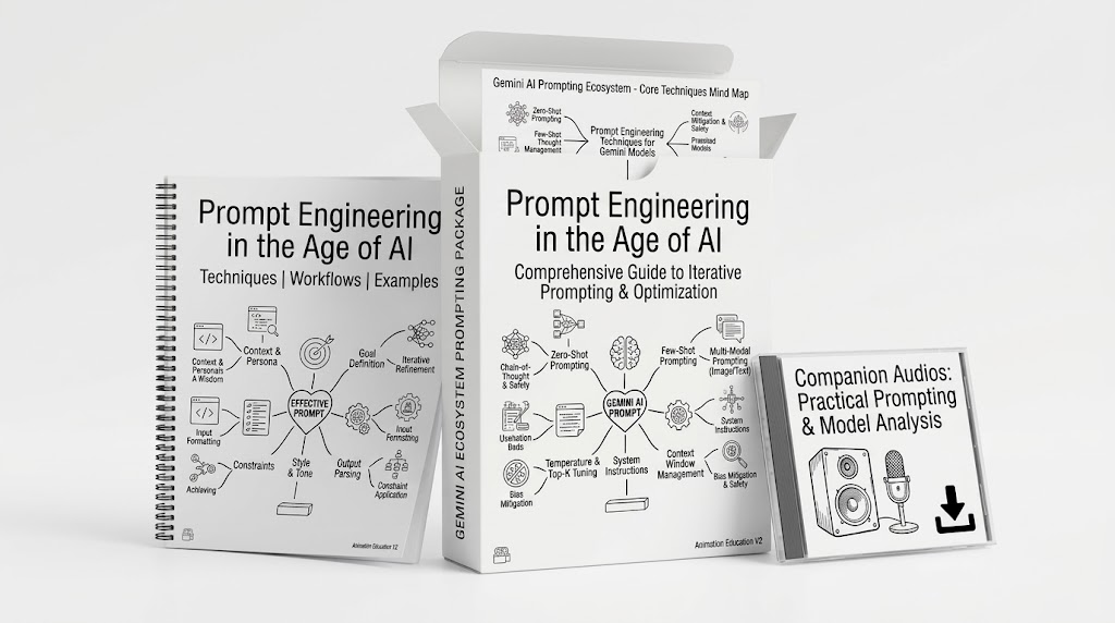 Prompt Engineering Companion Workbooks, Audio, and Mind Maps Bundle