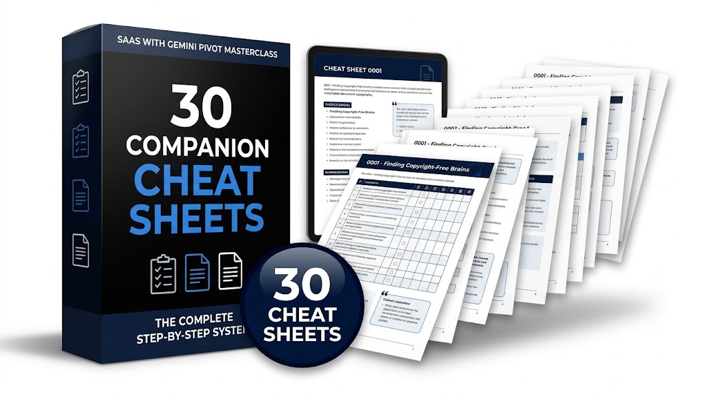 30 Companion Cheat Sheets - SaaS with Gemini Pivot Masterclass